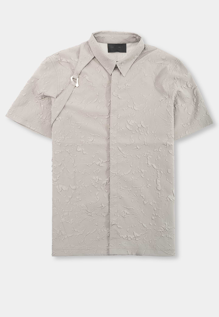 Heliot Emil Myriad Shortsleeve Shirt Light Grey