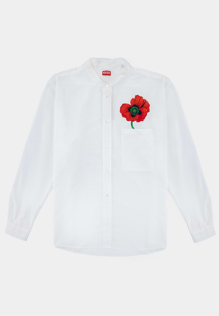 Kenzo  Dressed Flower  Longsleeve Shirt  White