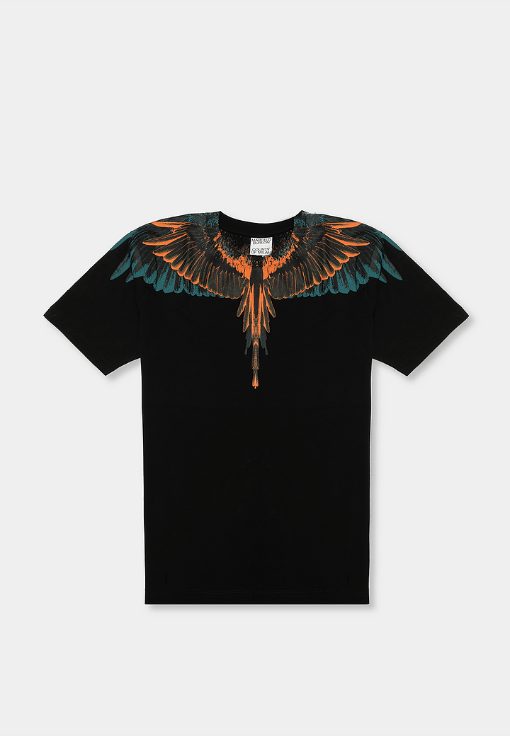 Marcelo County Icon Wings Regular T-Shirt Black Orange