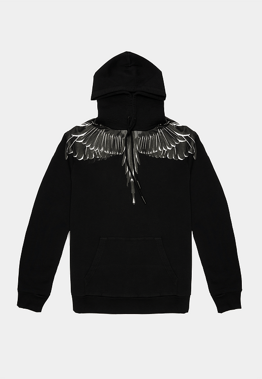 Marcelo County Icon Wings Regular Hoodie Sweatshirt Hooded Black Black