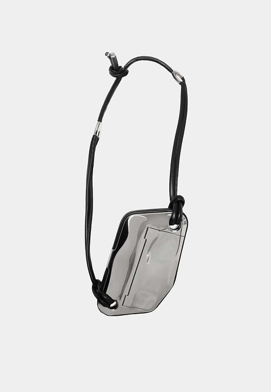 Published By Cross body bag leather rope handles Silver