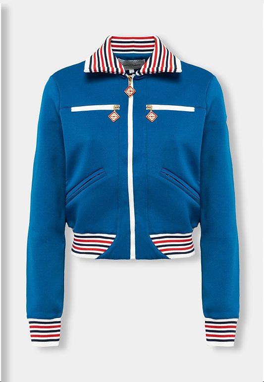 Casablanca Triple Zip Tracksuit Jacket Blue