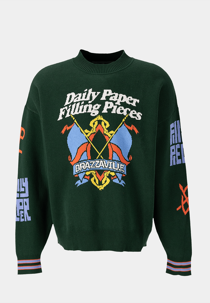 Daily Paper Dp X Fp Knitted Sweater Top Forest Biome