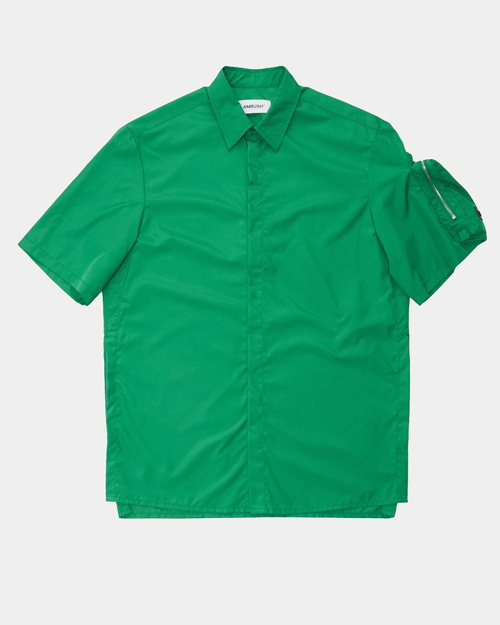 Ambush Monochrome Pocket Short Sleeve Amazon Green Shirt