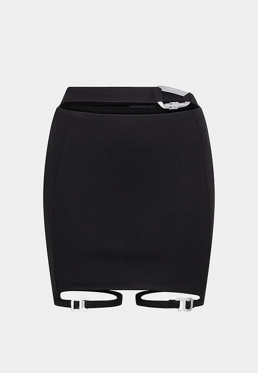 HELIOT EMIL Xerces Jersey Skirt - Black