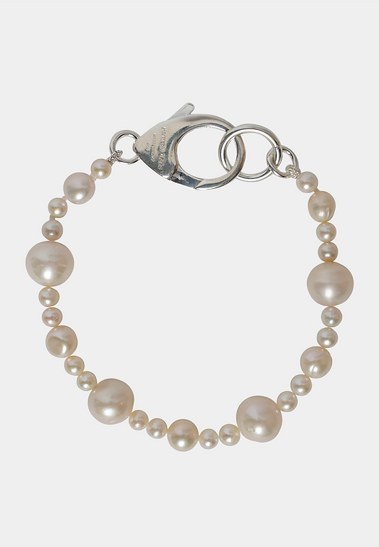 HATTON LABS Xl Pebbles Pearl Bracelet - Nude