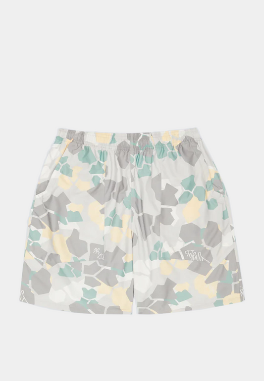 OBJECTS IV LIFE Woven Swimming Shorts Camo Print - Yellow