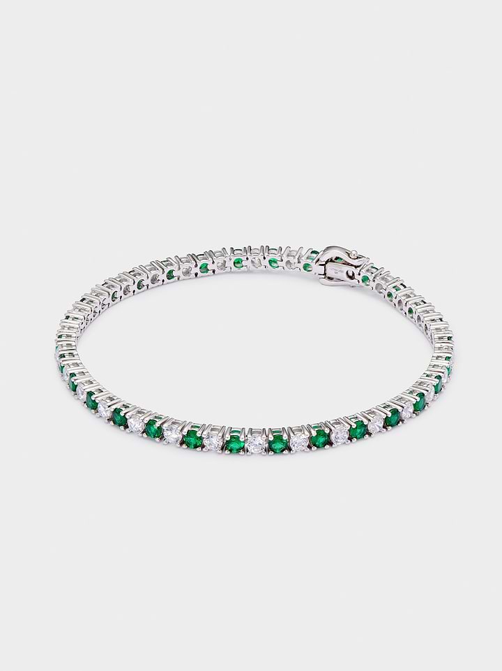 Hatton Labs Emerald Cut Tennis Bracelet