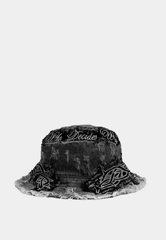 Who Decides War Hat - Black Distress Crown Of Thorns