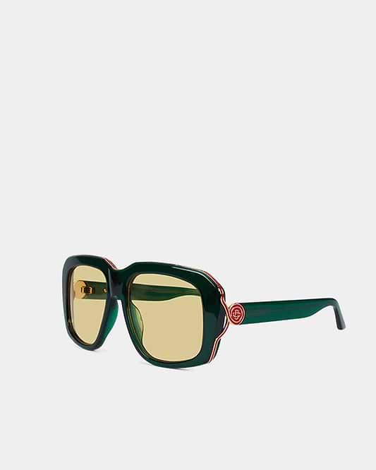 Casablanca Acetate & Metal Oversized Square Sunglasses