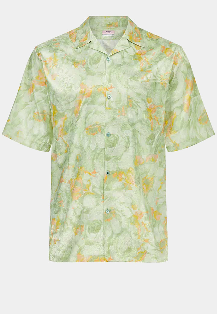 Martine Rose Oversized Hawaiian Shirt Lemon