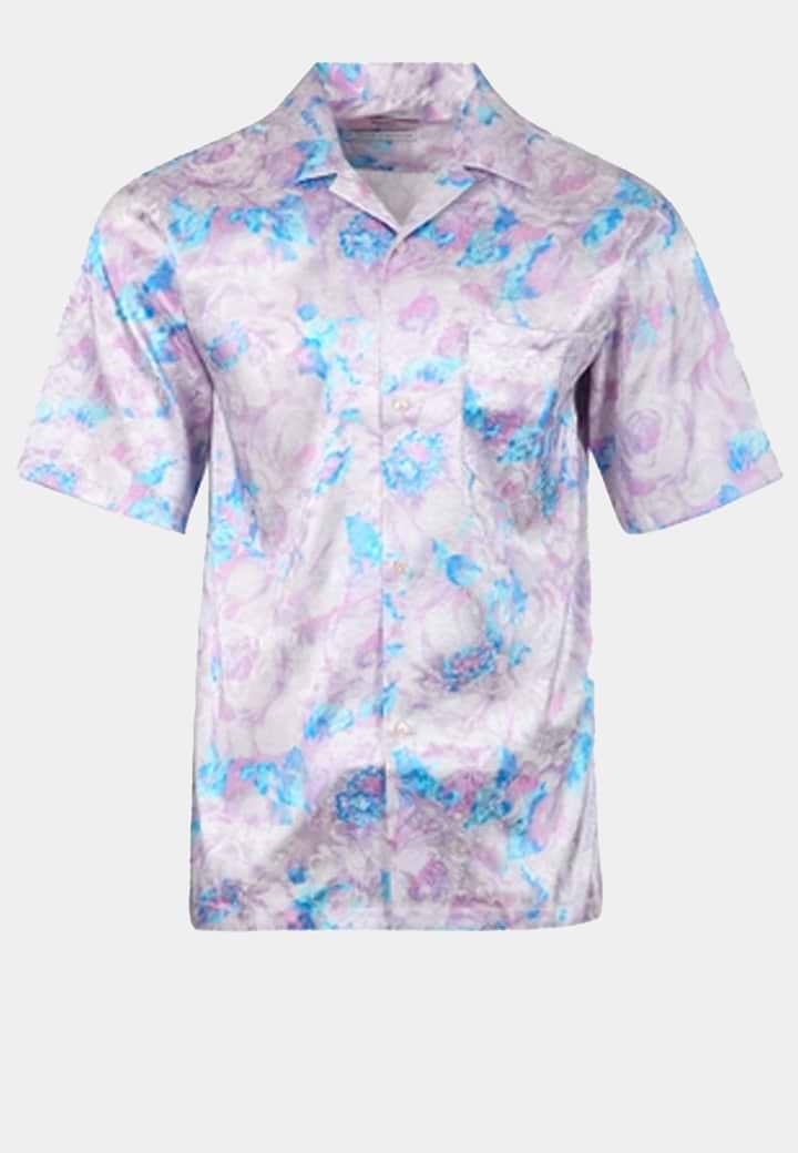 Martine Rose Oversized Hawaiian Shirt Lilac