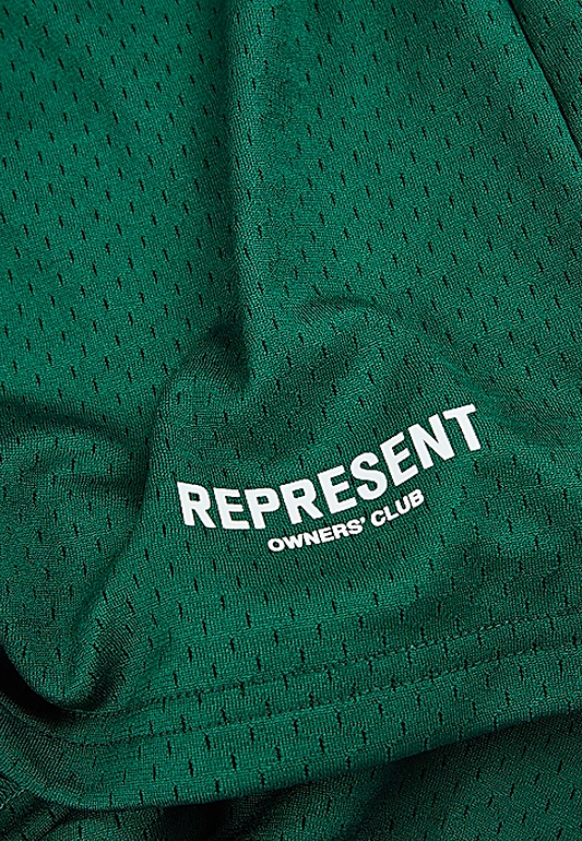 Represent Represent Owners Club Mesh Short Racing Green