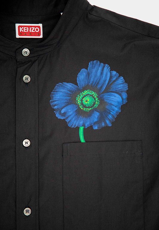 Kenzo  Dressed Flower  Longsleeve Shirt Black