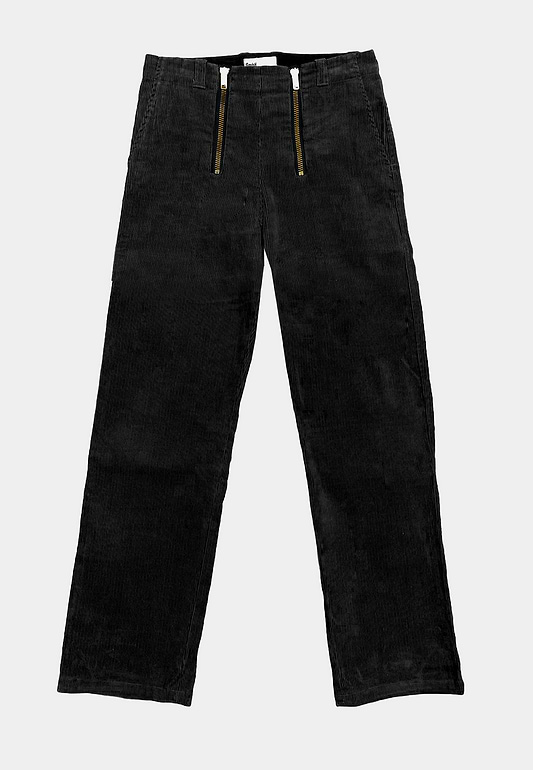 Gmbh Cargo Trouser With Double Zips Aw22 Cord  Black