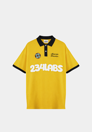 234 Labs Patriots Polo Yellow