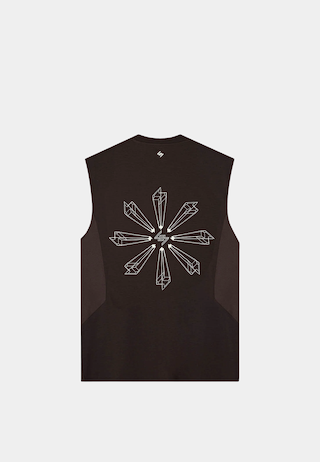 Represent 247 Uprising Oversized Tank Chocolate