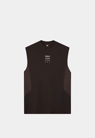 Represent 247 Uprising Oversized Tank Chocolate