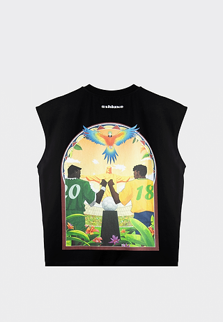 Ashluxe Brazilian Patch Graphic Vest