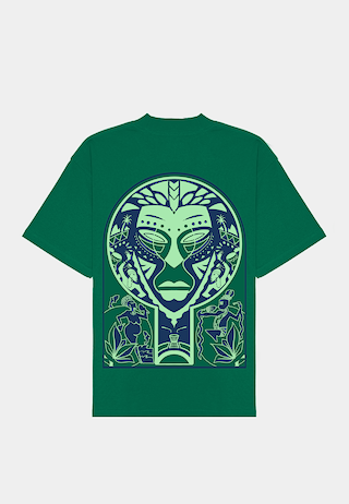 Ashluxe Pyramid Logo T-Shirt Green