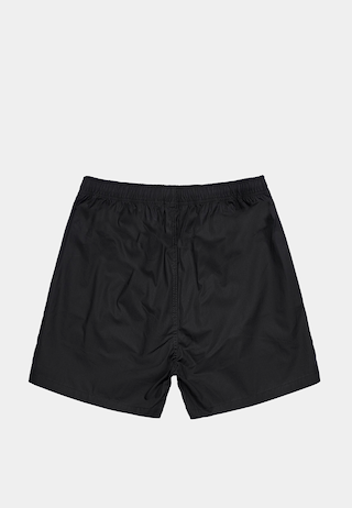 Ashluxe Classic Satin Logo Swimshort Black