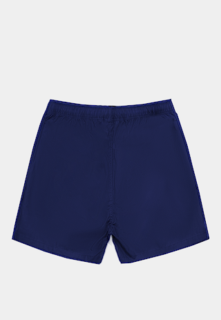 Ashluxe Classic Satin Logo Swimshort Navy
