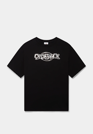 Casablanca Casa Chrome Printed Oversized T-Shirt Black
