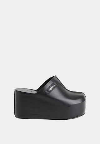 Coperni Branded Clog Wedge Black