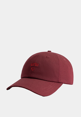 Arte Heart Logo Cap Bordeaux