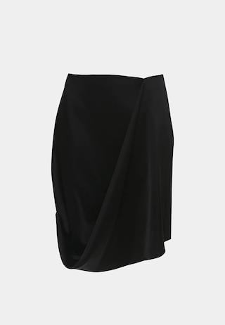 JW Anderson Draped Skirt Black