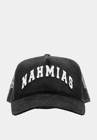 Nahmias Nahmias Varsity Corduroy Trucker Hat Black
