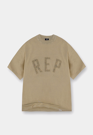 Represent Applique T-Shirt Fawn