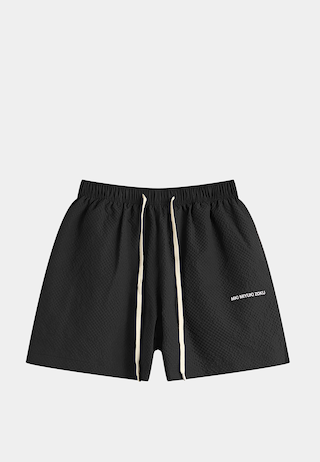 Mki Miyuki Zoku Seersucker Shorts Black