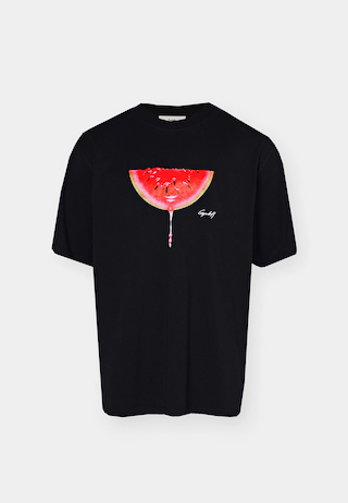 GmbH T-Shirt With Watermelon Print Black