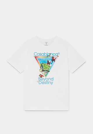 Casablanca Tennis Club Icon Beyond Destiny Classic T-Shirt White