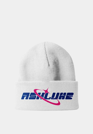 Ashluxe Galaxy Beanie  White