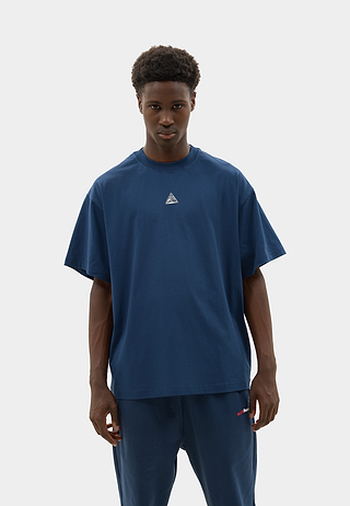 Metallic Small Logo T-Shirt Blue