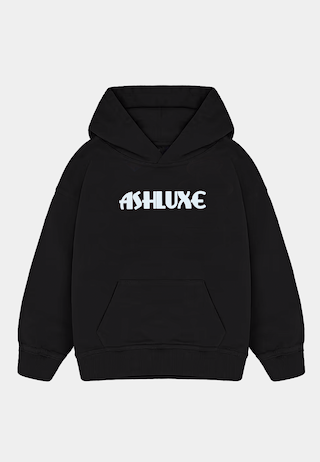 Ashluxe Neo Logo Hoodie Black