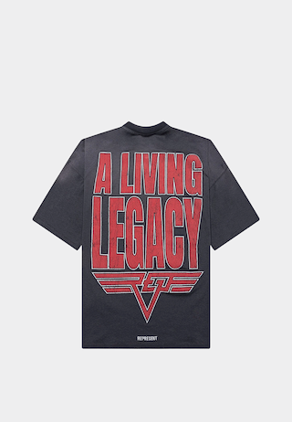 Represent Living Legacy T-Shirt Sun Fade Grey