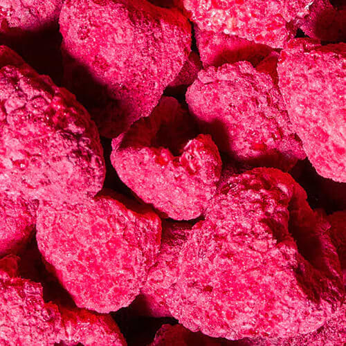 Freeze-dried raspberries, whole, 150 g