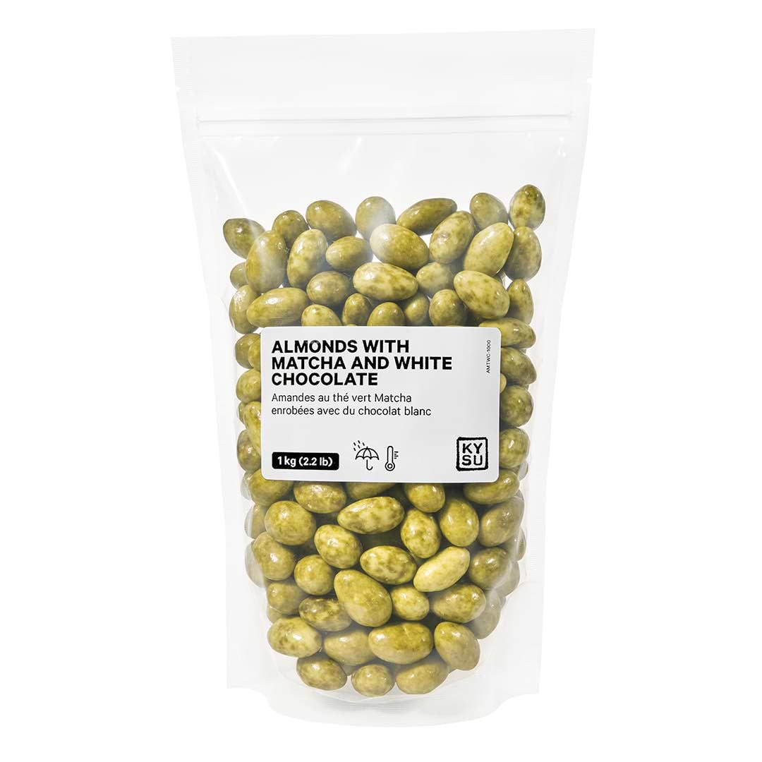 Almonds with Matcha and White Chocolate, 1 kg