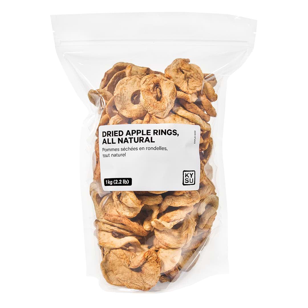 Dried Apple Rings, All Natural, 1 kg