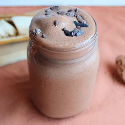Cacao Banana Almond Butter Smoothie