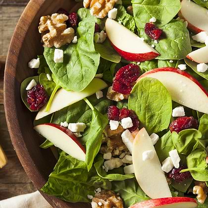 Green Salad with Dried Cranberries and Apples