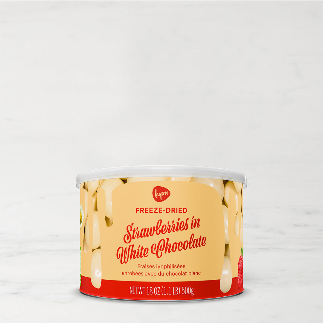 Freeze-Dried Strawberries in White Chocolate