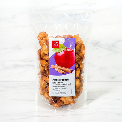 Apple Pieces Coated with Cinnamon and Sugar, 35 oz (2.2 lb) 1kg