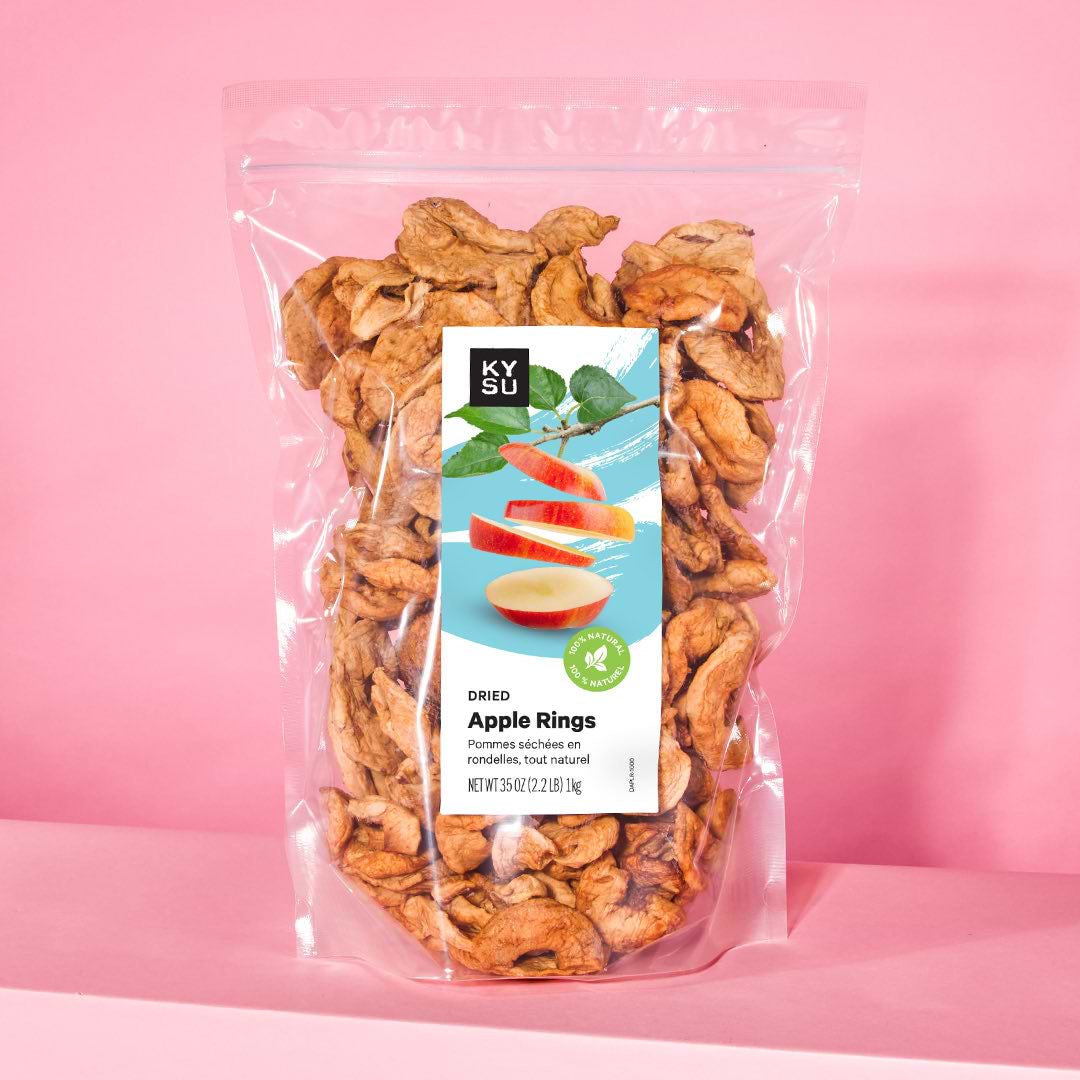 Dried Apple Rings, All Natural, 2.2 lb