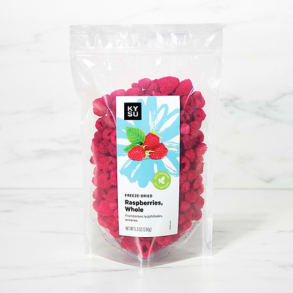 Freeze-Dried Raspberries, Whole, 5.3 oz (150g)