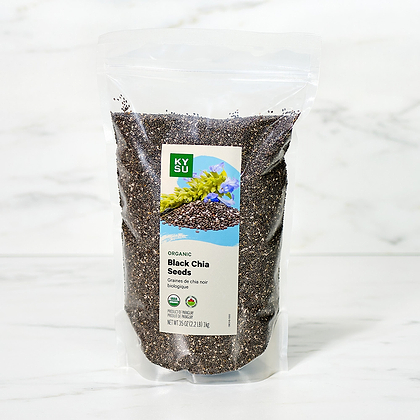 Organic Black Chia Seeds, 35 oz (2.2 lb) 1kg