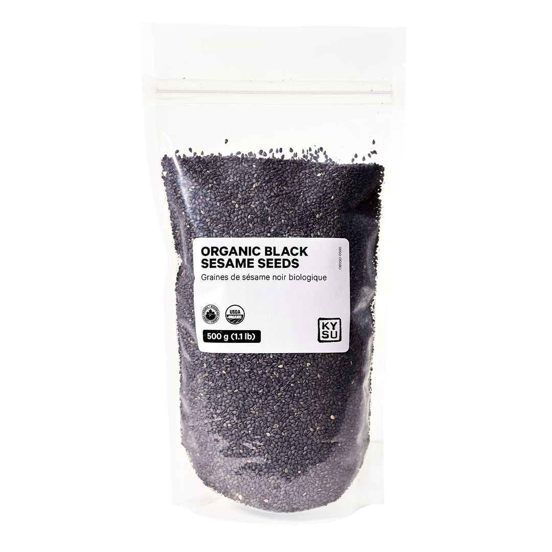 Organic black sesame seeds, 500 g